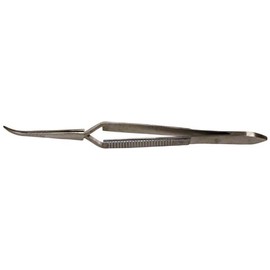 Squadron Products 4 1/2 Cross Action Curved Tweezer"