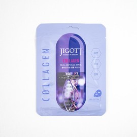 Jigott Collagen Real Ampoule Mask (1 sheet) One ampoule filled into a single sheet / 지고트 콜라겐 리얼 앰플 마스크 (1매) 앰플 1병을 한장에 가득