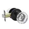 Solidware Glass Crystal Door Knob, Modern Design Door Lockset, Matte
