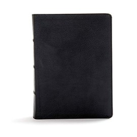 CSB Study Bible, Black Deluxe LeatherTouch, Indexed