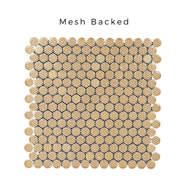 Tenedos HTC200 Copper Penny Glass Mosaic Tile