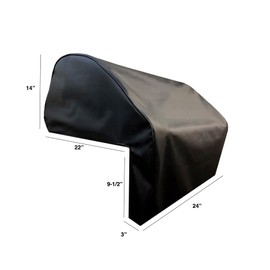 Windproof Covers 24 inch Heavy Duty Premium Vinyl Cover to fit Cal Flame 3 Burner Built-in Grill