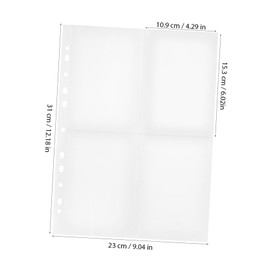 KICHOUSE 30 Pcs Page Protectors Double Sided Photo Sleeves for Ring Binders Flexible Card Holder Pages Strong Protection for Baseball and Basketball Cards