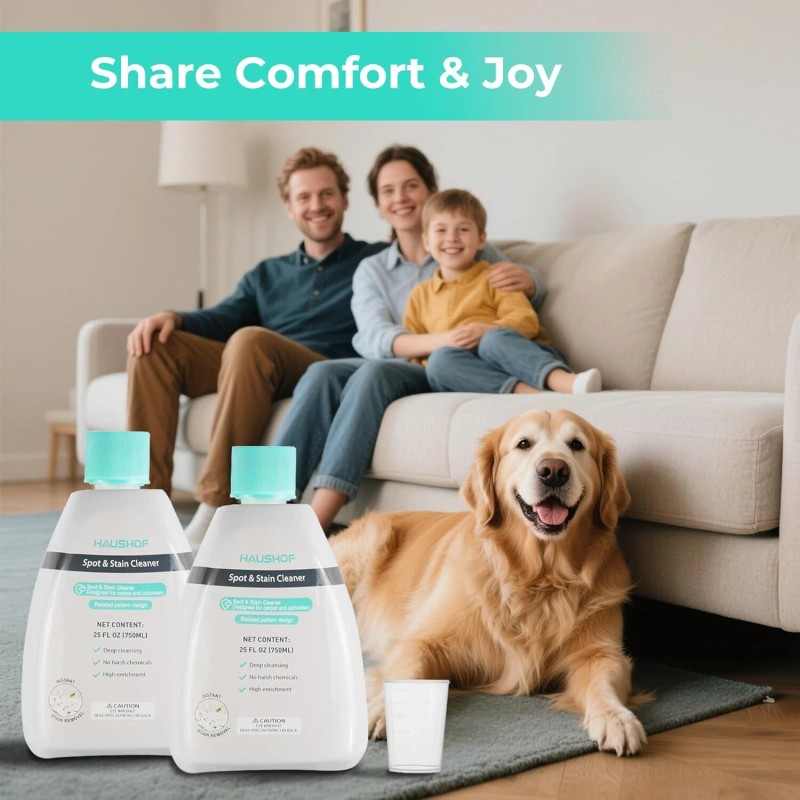 HAUSHOF 2-Pack 25 Fl Oz Spot & Stain Cleaner for