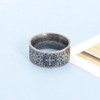 SMANXEY Exorcist Saint Benedict Vintage Titanium Steel Ring, Christian Protection
