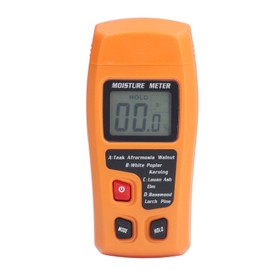 Wood Moisture Meter High Accuracy 4 Modes Orange Moisture Detector for Medicinal Building Materials Paper Cartons