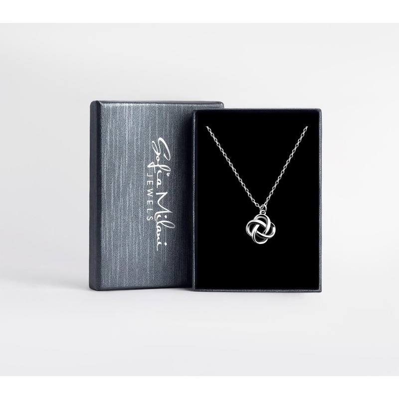 Sofia Milani - Women's Necklace 925 Silver - Twisted Knot