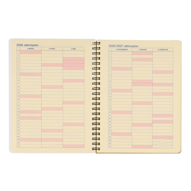 [Delphonics Notebook 2026-2027 Version/Starts March 2026] Rollbahn Diary Om A5