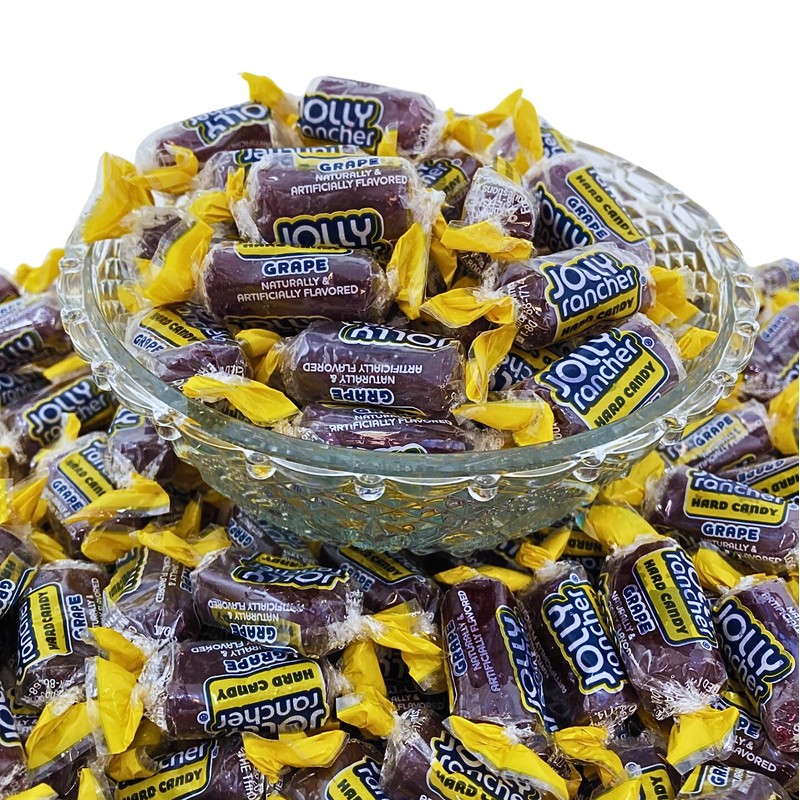 Jolly Ranchers Hard Candy 3lbs- All Grape Individually Wrapped Delicious