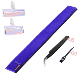 Soft Plush Soleplate Strip Compatible with Dyson V6 V7 V8 V10 V11 V12 V15 DC58 DC59 DC62 DC72 DC74 Vacuum Cleaner Head Soleplate Felt Strip Replcement Parts 6 Strips