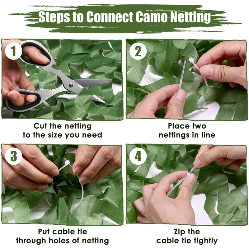 iunio Camo Netting Camouflage Netting, Camo Net Bulk Roll Camouflage
