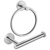 Towel Ring & Toilet Roll Holder, 2 Piece Bathroom Hardware