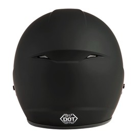 GMAX Youth OF-2Y Open Face Helmet (Matte Black, Youth Medium) - FMVSS 218 Approved