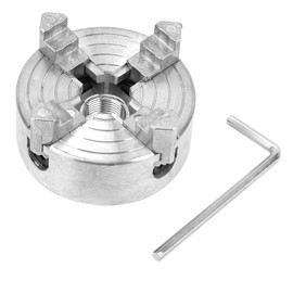Mandril de 4 mordazas, Z011A Accesorio de abrazadera de aleación de zinc Utilizado para mini tornos de metal Diámetro exterior 12-65 mm Diámetro interno 1.8-56 mm