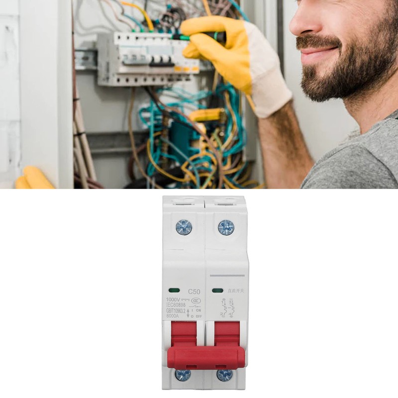DC Miniature Circuit Breaker 2P Solar PV System 50A DIN