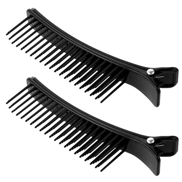 Teaaha Pack of 2 Hair Clip Section Comb Clip for Hair Department, Styling Hair Comb Clips Hair Combs for Women Accessories Hairstylist Must Haves, for Home Hair Cutting Colouring Foiling Placing