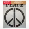 Stencil1 Peace Sign Stencil Durable Quality Reusable Stencils for Painting