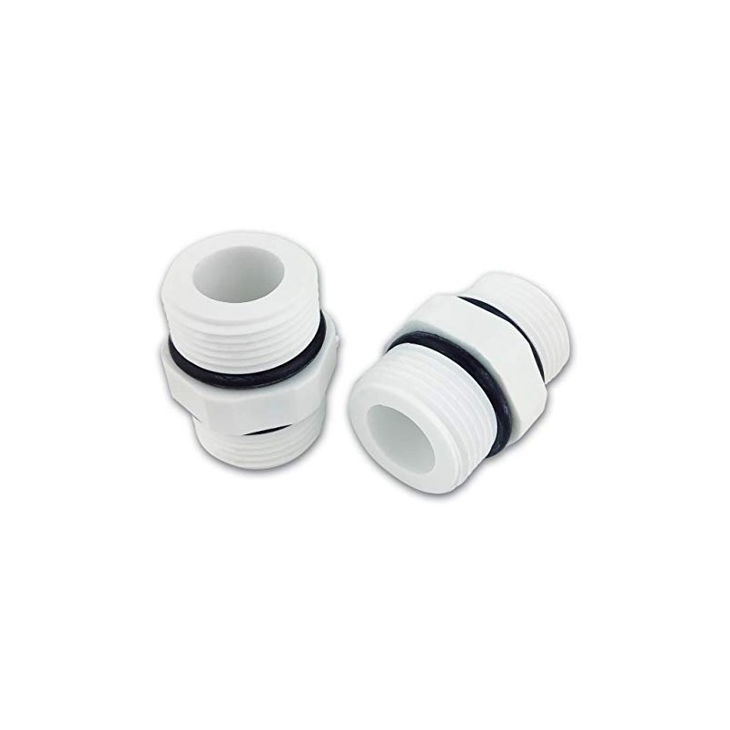 Finerfilters 3/4" x 3/4" Male Threaded Hex Nipple Plastic Fittings