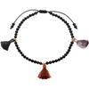 Wizock Agate Beaded Anklet Dangle Tassels Spiritual Reiki Stones Ankle