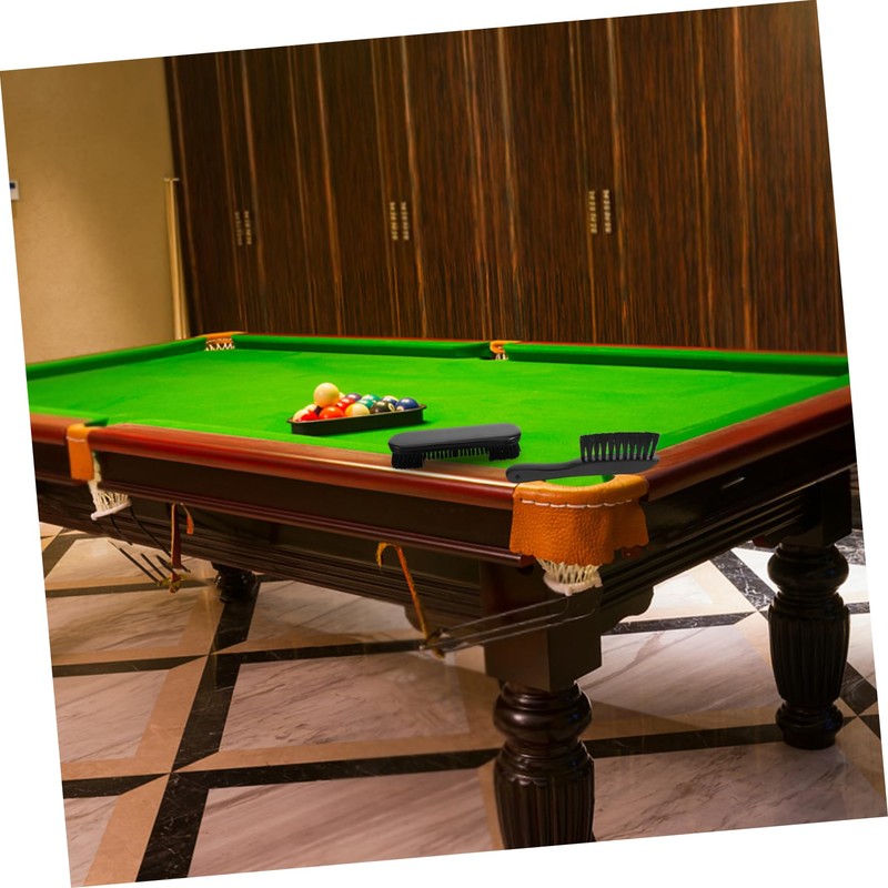 WHAMVOX Ergonomic Wooden Handle Pool Table Brush with Soft Nylon