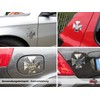 BIKE-label Sticker 3D Skeleton Finger Emblem Iron Cross Chrome 910051VA