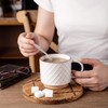 GBHOME 12OZ Stackable Coffee Mugs, Ceramic Coffee Mugs with Texture