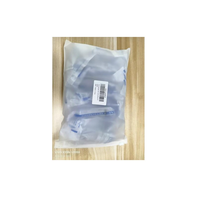 TRKRVAK 30 Pack 3cc/ml Luer Lock Syringes without needles, Individually