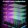 Koolertron Single-Handed Macro Mechanical Keyboard, RGB LED Backlit Portable Mini
