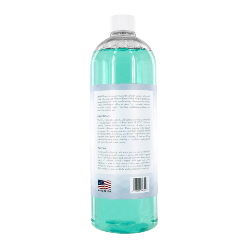 JEGO Ultrasonic Jewelry Cleaner Solution - Jewelry Cleaning Concentrate -