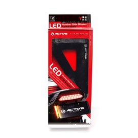 Active LED Number Side Turn Signal, Straight, Smoke Lens, Compliant with Vehicle Inspections