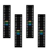 4Pcs Aquarium Strip,Fish Tank Temperature Gauge Stickers,Stick-on Temperature Monitor Strips,Betta