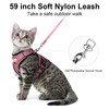 MingXpets Cat Harness and Leash for Walking, Retractable Cat Harnesses