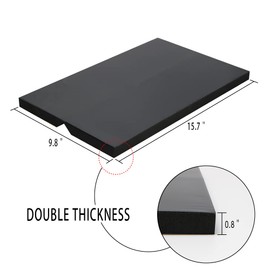 GUEQUITLEX Garage Wall Guards Foam Car Door Protector Wall Bumper Guard - 2 Pack, Corner, Black, Plastic with PP film surface, Foam, Polypropylene (PP)