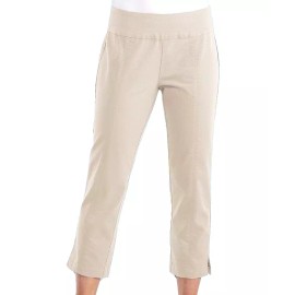 FRESH PRODUCE XSmall Khaki BEIGE SOPHIA Stretch Capri Pants $75 NWT New XS