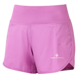 Ronhill Running, Wmn's Tech 4.5" Short, Fuchsia/Honeydew, Size 14