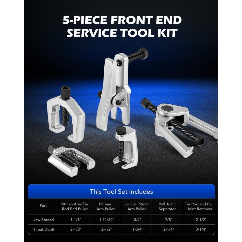 【Summer Tools】OMT 5-in-1 Ball Joint Separator, Pitman Arm Puller, Tie