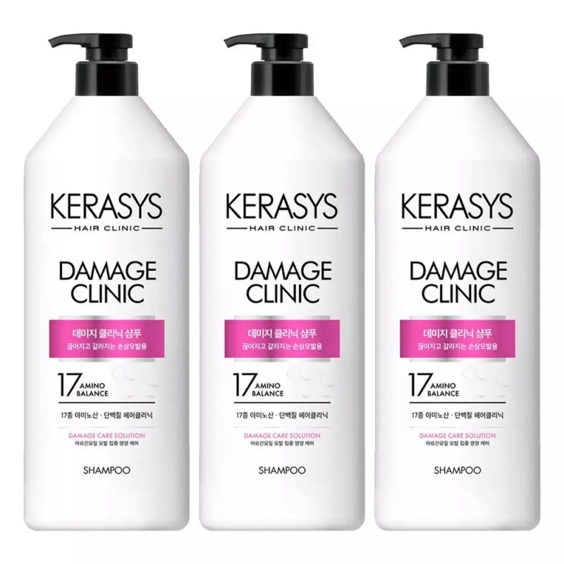 Kerassis 케라시스 데미지 클리닉 샴푸, 980ml, 3개 Keratis Damage Clinic