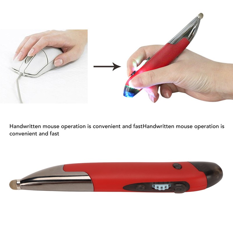 Wireless Pen Mouse Rechargeable Luminous Silent Small Portable Bluetooth 2.4g