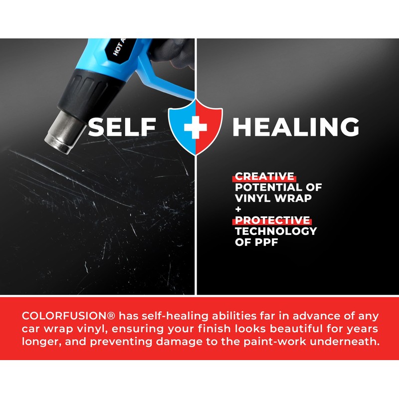 ColorFusion PPF by VViViD, Matte Black Dry Apply PPF Vinyl