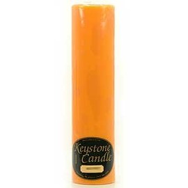 Pack of 2, Poured 2" x 9" Pillar Candles Orange Twist for Weddings, Home & Event Decoration, Relaxation, Made in US