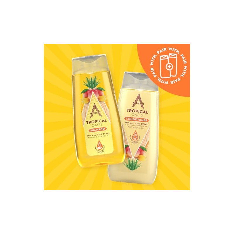 Astonish Tropical Shampoo with Pro-Vitamin B5, 400ml