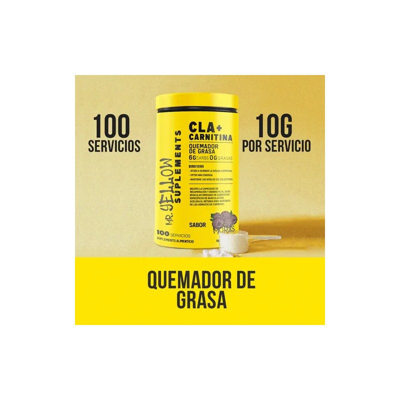 Mr. Yellow Cla Carnitina 1kg 100 Servs
