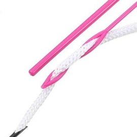 6 Pieces Sewing Loop Kit, Include Loop Turner Hook Flexible Drawstring Threader Metal Tweezers Long Loop Turner Tool with Latch for Fabric Belts Strips DIY Knitting Accessories