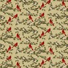FlashPhoenix Quality Sewing Fabric - Christmas Fabric in Time Cardinal