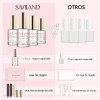Saviland Dipping Uñas Base + Activador + Top + Brush