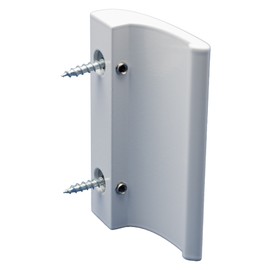 CC-Shopping - Balcony Door Handle Luxury - for Outdoor Use - Aluminium - Extremely Stable - Includes 2 Mounting Screws - Cabinet Handle - Furniture Handle - (White RAL 9016)