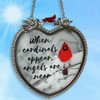 BANBERRY DESIGNS Memorial Cardinal Suncatcher - When Cardinals Appear Angels