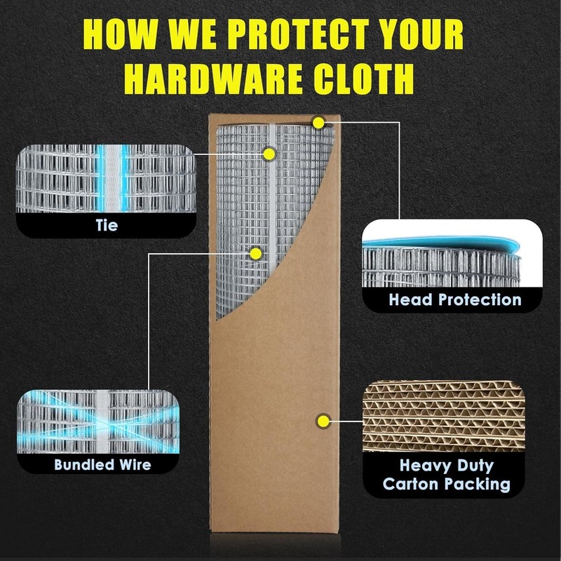 GoldPeak Galvanized Hardware Cloth 1/2 inch 36 x 100 ft