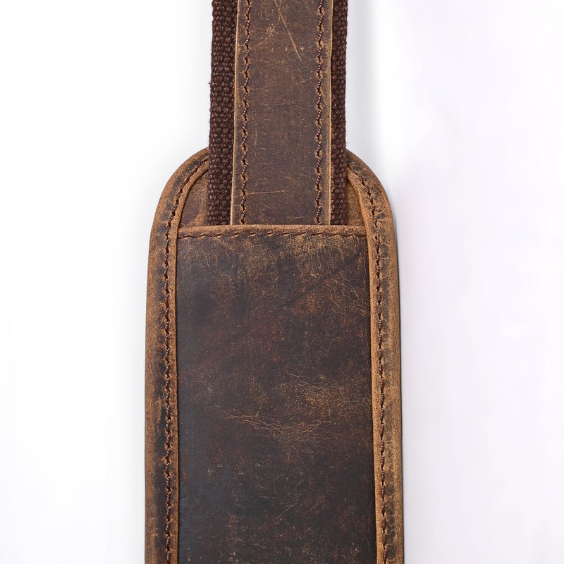 Leather replacement shoulder strap