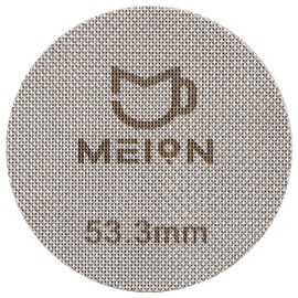 Espresso Puck Screen 53.3mm Reusable Coffee Filter for Espresso Portafilter Filter Basket 54mm, 1.7mm Thickness 150μm, 316 Stainless Steel Espresso Filter Screen (53.3MM)